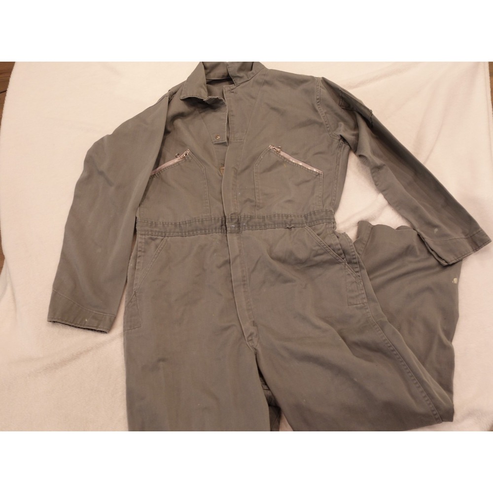 Vintage Sears Spruce Green Coveralls Size‎ L/XL 44T Workwear Roebuck & Co 70s